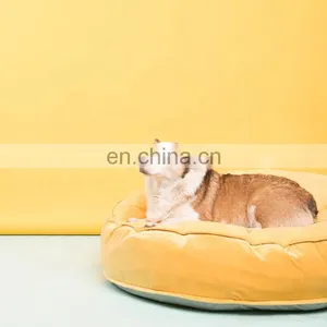 High End Pet Bed Luxury Dog Bed Soft Velvet Pet Sofa With Removable Cover Available in Multiple Colors thumbnail-3