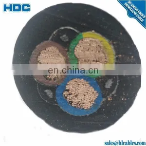 Flexible Copper Conductor Rubber Sheathed Rubber Cable H07RN-F4G6mm2 thumbnail-4