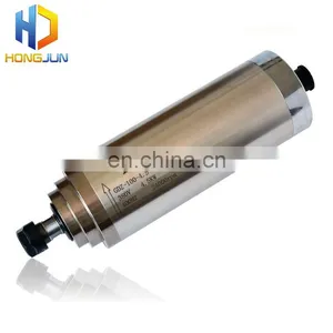 GDZ-100-4.5 Water Cooled 4.5KW Spindle Motor 380V 100MM Diameter ER20 for Cnc Router thumbnail-1