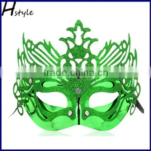 Masquerade Party Mask Green Color SC041 thumbnail-1