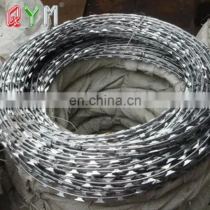 Helical Razor Wire Barbed Tape Concertina Razor Blade Wire thumbnail-1