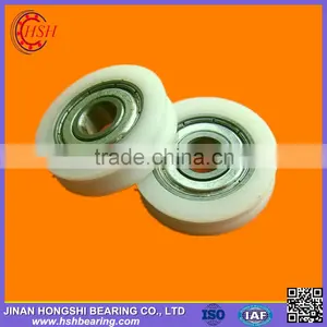 China Nylon Small Deep Groove Ball Bearings Roller Plastic Pulley Wheels With Bearings for Door Windows thumbnail-3