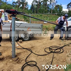 Hydraulic Ground Screw Pile Driver / Screw Piles Installation Equipment thumbnail-5
