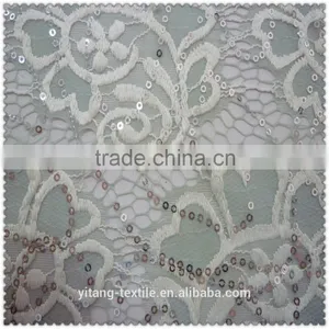 Sequins Lace Fabric thumbnail-4