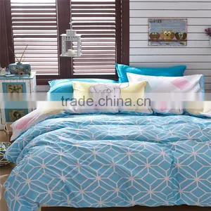 Blue Geometric Figure Printed Cotton Bedding Set Wholesale Children Comforter Ccover Sets thumbnail-1