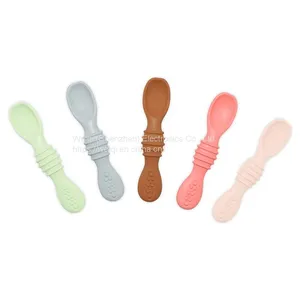 The First Stage Young Baby Silicone Feeding Spoon thumbnail-3
