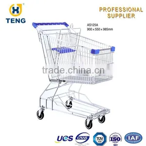Shopping Trolley Coin Lock Collapsible Shopping Trolley With Seat thumbnail-1