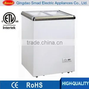ETL Approved Commercial Portable Sliding Glass Flat Door Chest Freezer Supplier's Choice thumbnail-1