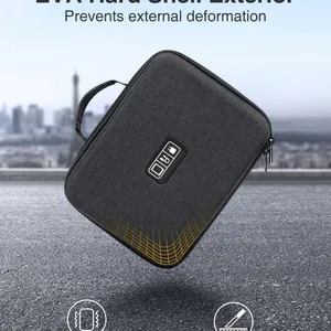 11’’ Hard Case for Mac Mini, Shockproof EVA Tech Bag, Travel Cable Organizer Bag With Shoulder Strap, Large Carrying Case thumbnail-5