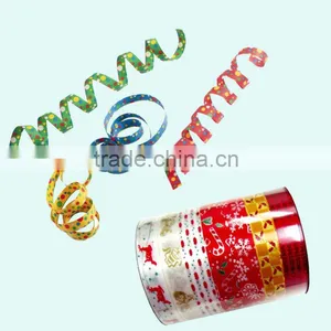 PP Printed Star Ribbon Wrapping Roll for Gift Packing,Pull Bow for Decoration Christmas thumbnail-1