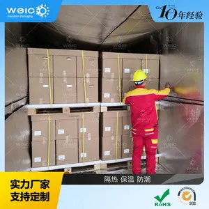 20FT 40FT 40HC Insulated Cargo Blanket Aluminum Bubble Shipping Container Thermal Liner thumbnail-4
