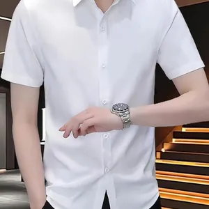 TC65/35 Polyester Cotton Dyed Fabric 45S*45S 133*72 Plain Woven Formal Shirt Fabric thumbnail-1