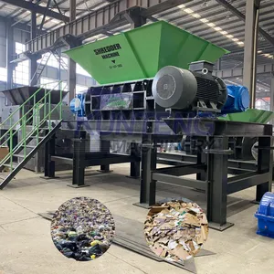 Multifunctional Industrial Scrap Metal Steel Sheets Barrels Double Shaft Shredder thumbnail-1