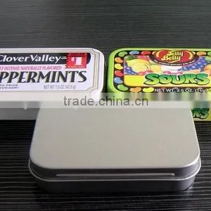 Small Hinged Candy Tin Box thumbnail-1