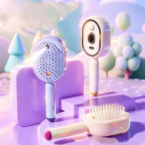 Factory Sales Anti-static Hair Brush 2-in-1 Hair Mist Brush Detangles Refreshes and Smooths Hair Comb Hair Massage Brush thumbnail-1