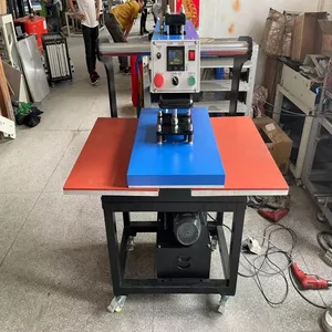 Manufacturer Direct Sales up Slide Hydraulic Hot Stamping Machine 40 * 60 Hydraulic Dual Station Hot Stamping Machine Heat Transfer Machine thumbnail-4
