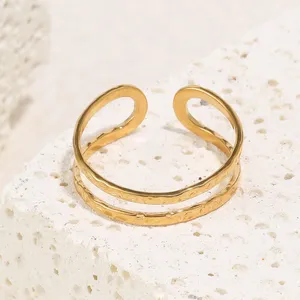304 Stainless Steel Ring Wholesale Supplier OEM Custom Engraved 6-12mm Width Low MOQ Factory Direct thumbnail-5