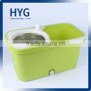Apple Green Magic Floor Spin Mop With Wheels thumbnail-1
