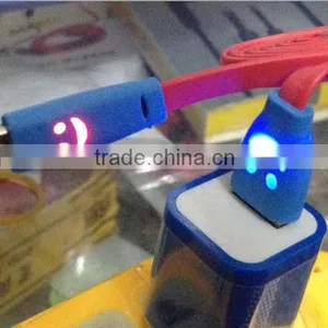 Hot Selling Slime V8 Data Cable With Led Light for Samsung thumbnail-1