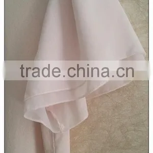 Sweet Pink Chiffon Knitting Wear Short Sleeve Chiffon Girl T-shirt thumbnail-3