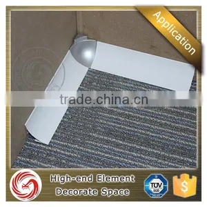 Germany Quality Brushed Silver Outer Corner Inner Corner Aluminium Wall Skirting Board With End Caps thumbnail-6