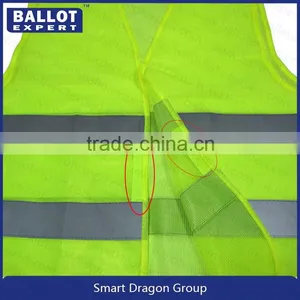 Mesh Polyester Fluorescent Fabrics High Visibility Safety Uniform Jacket thumbnail-2