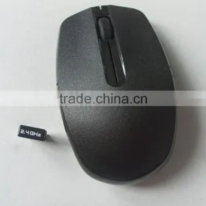 2015 Special Offer Black Colour 2.4G Cheap Wireless Mouse thumbnail-1
