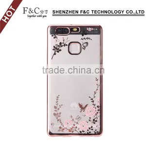 Colorful Pattern Mobile Phone Accessory Case Transparent Case Hard Protetive Cell Phone Back Cover Case for Huawei for Huawei P9 thumbnail-4