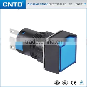 CNTD 16mm Stay Put Momentary Push Button Switch With LED Square C6LQ Quality Choice thumbnail-1
