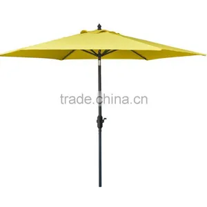 9 Feet Steel Pole uv Protection Outdoor Garden Umbrella in Standard Umbrella Size thumbnail-1