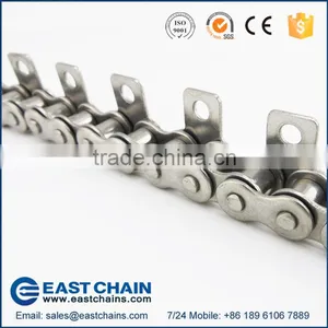Industry Stainless Steel Roller Chain 08A With SK1 Attachments thumbnail-1