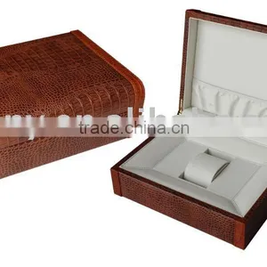 Alligator Leather Box for 1 Big Watch thumbnail-1