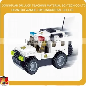Mini Police Car Block Toy Set thumbnail-1