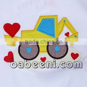 Adorable Truck With Red Hearts Applique Boy Sets thumbnail-2