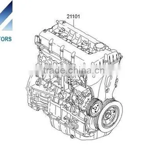 NEW ENGINE GASOLINE G4KE EURO-4-5 ASSY-SUB COMPLETE SET FROM MOBIS FOR VEHICLES 2006-15 MNR thumbnail-2