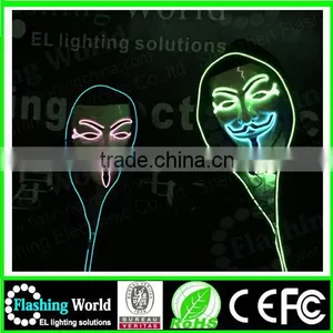 Fashion Masquerade Neon Party Mask, Party Supplies Fashion Flashing Neon Party Mask thumbnail-1