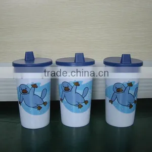 500ml Plastic Drinking Cup With Lid for Kids thumbnail-1