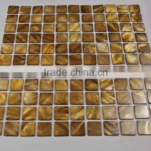 Colored Bronze River Shell Mosaic Tile, Backsplash Tile thumbnail-2