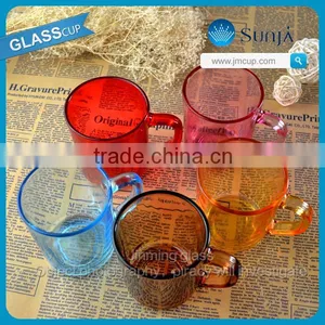 Fashionable Glass Mug Mini Coffee Glass Mug Competitive Price Colored Coffee Mug thumbnail-3
