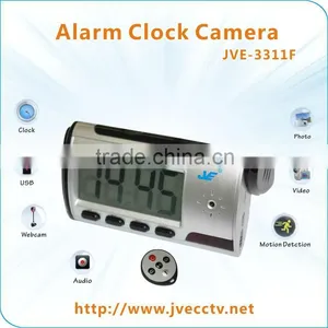 JVE-3311F Digital Alarm Clock Camera With Video Photo Motion Detection and Remote Control Function thumbnail-1