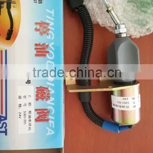 C5301701 Shutoff Solenoid Valve, DCEC Engine Used in XCMG Construction Machine thumbnail-1