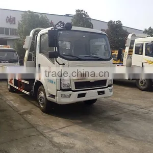 NEW PRODUCT Medium Sized Vehicle HOWO Flatbed Tow Truck thumbnail-3