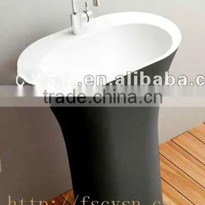 COLOUR SANITARY WARE PEDESTAL BASIN thumbnail-1