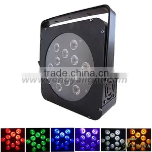 12*15W 6 in 1 Stage Lighting RGBWA+UV Flat Cheap Led Par Cans thumbnail-1