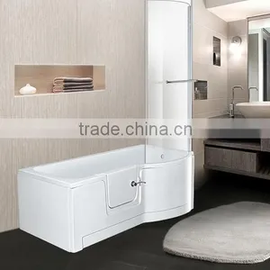 1700mm Walk in Bath Modern Acrylic Tubs thumbnail-1