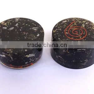 Black Tourmaline Stone Orgonite Tower Buster thumbnail-5