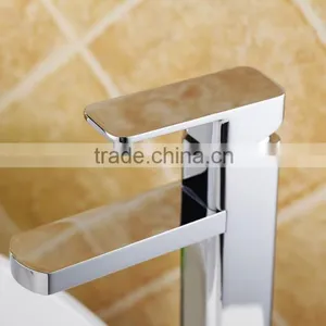 Brass High Body Square Basin Mixer/high Grand Faucet thumbnail-3