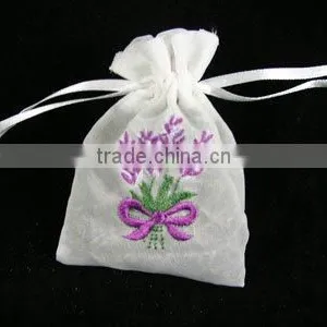 Hand Embroidery Lavender Bag thumbnail-1