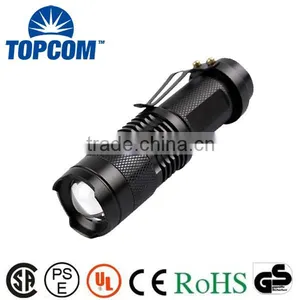 Aluminum MINI Flashlight Cheap With Pocket Clip thumbnail-1