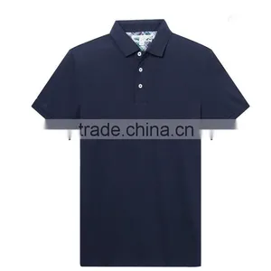 2015 Mens Pure Cotton Polo Shirts With Quick Dry and Moisture Transfer Function. thumbnail-1